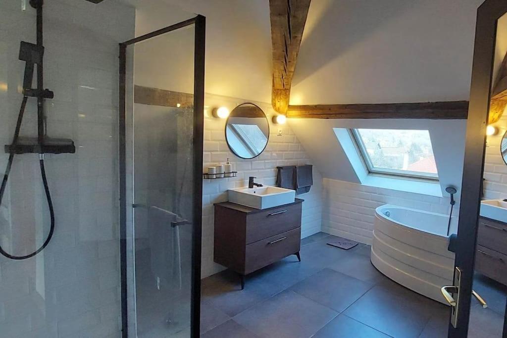 *New*Les Amandines Le Loft* Wifi Appartement Allevard Buitenkant foto